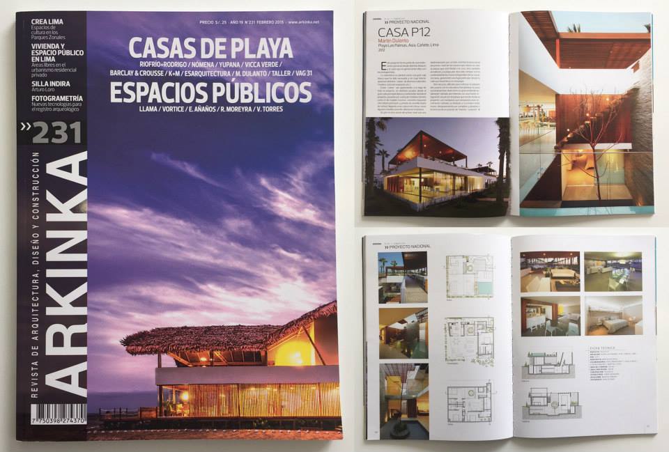 Casa P12 en Revista ARKINKA Nr. 231 Febrero 2015
