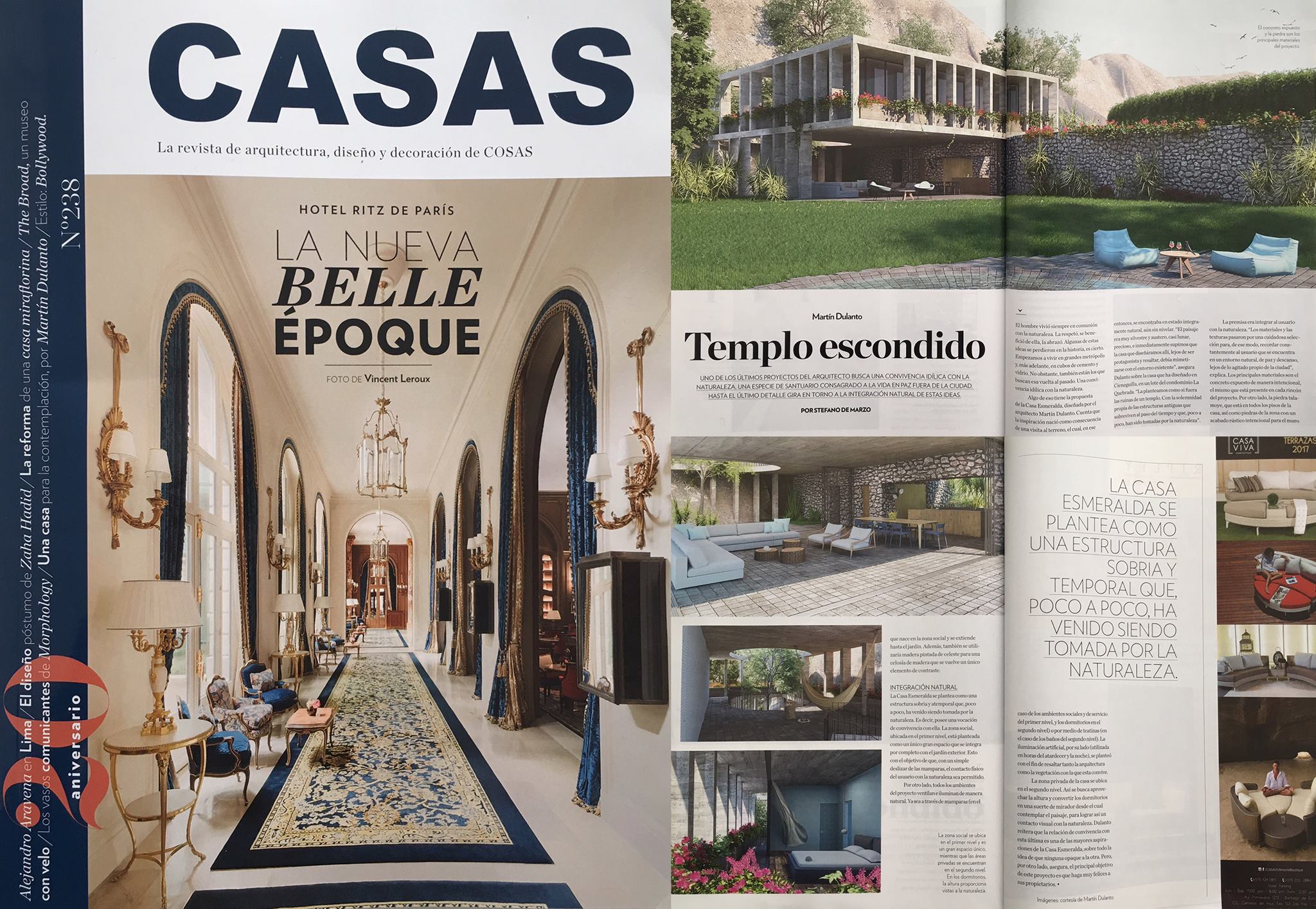 Casa Esmeralda en Revista CASAS de COSAS n238 05 octubre 2016