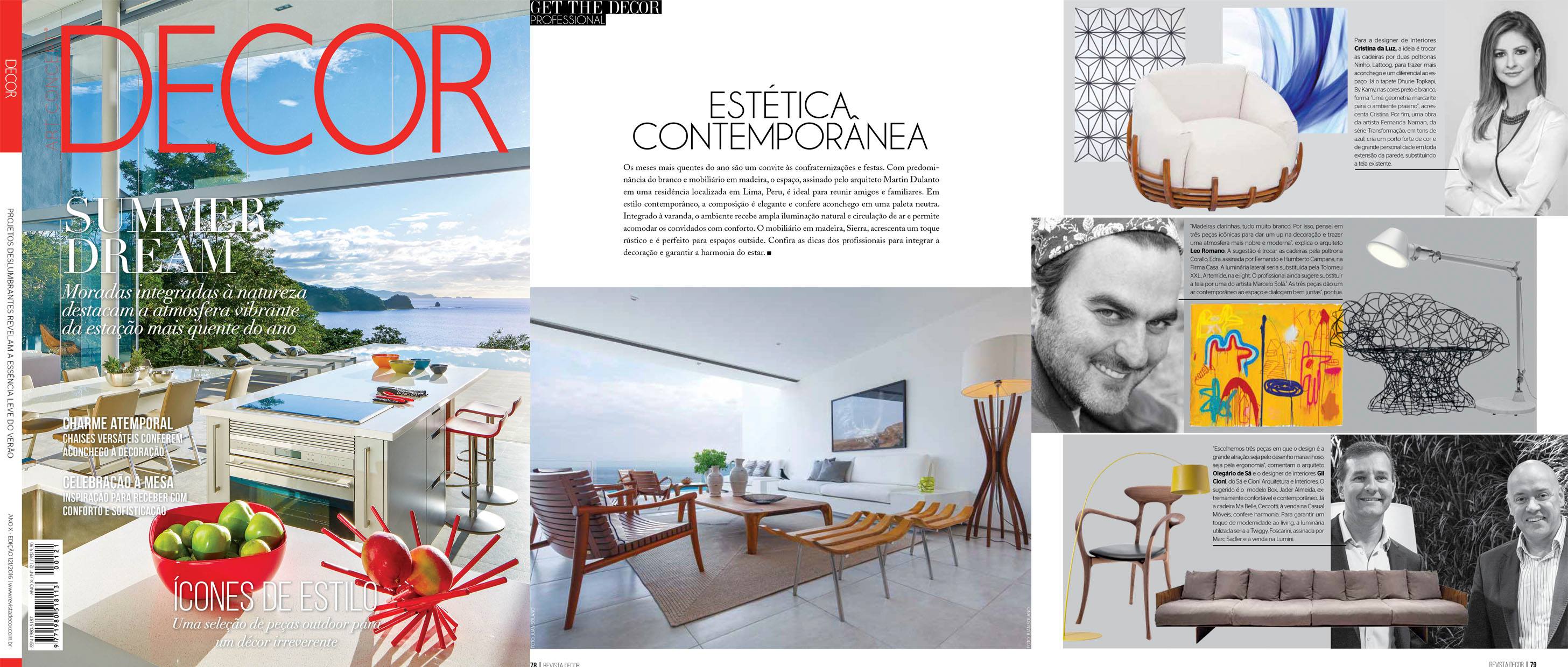 Casa AVE en Revista Decor Art Concept diciembre 2016 (Brasil)