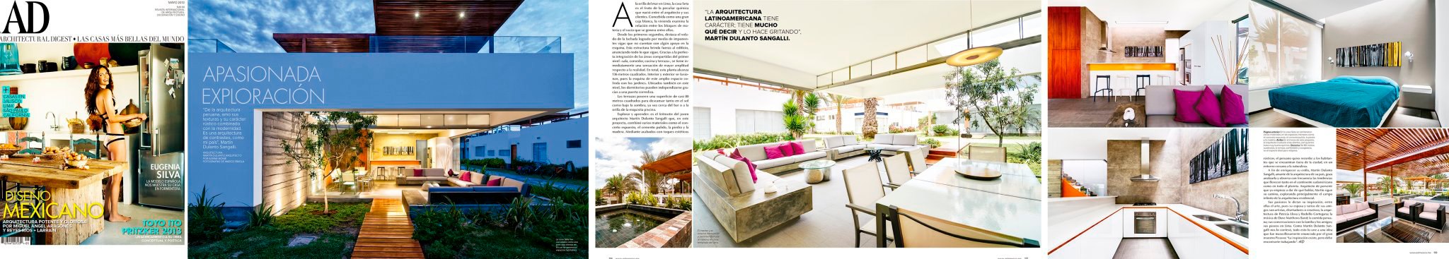 Casa Seta en Revista Architectural Digest (México). Mayo 2013